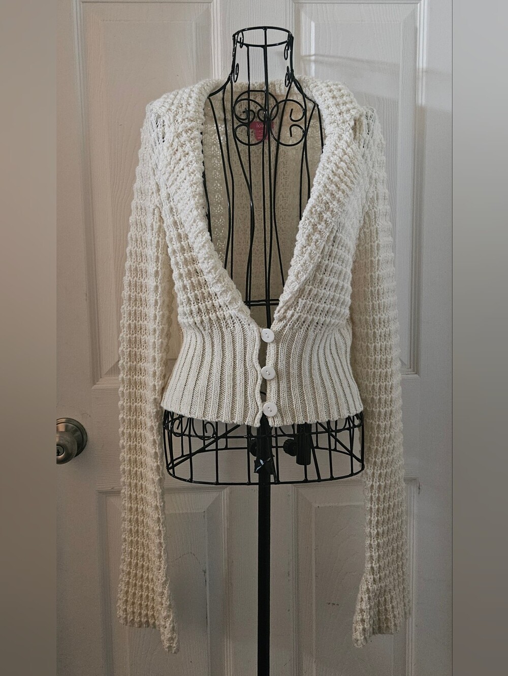 Lola Open Stitch Waffle Knit Sweater